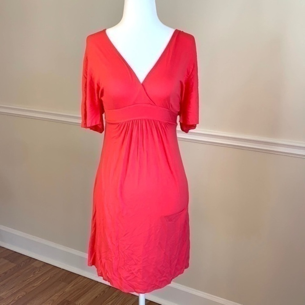 A/X ARMANI EXCHANGE V-Neck Open Back Pink Dress XS